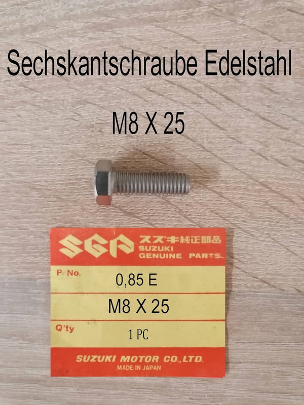 Sechskantschraube Edelstahl M8 X 25 neu.