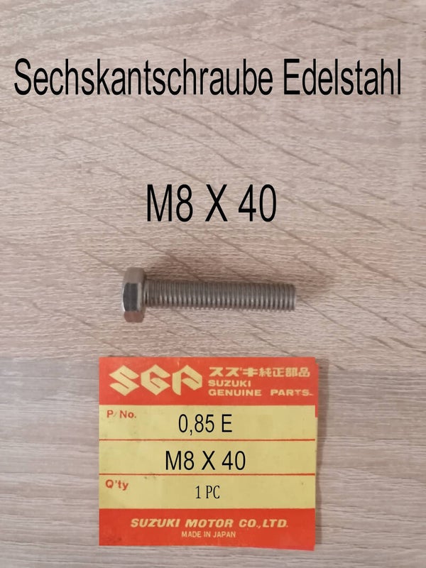 Sechskantschraube Edelstahl M8 X 40 neu.