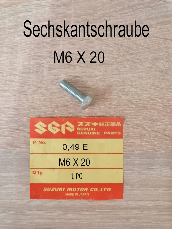 Sechskantschraube M6 X 20 neu