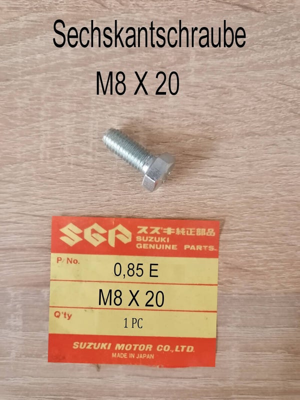 Sechskantschraube M8 X 20 neu.