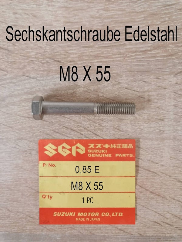 Sechskantschraube Edelstahl M8 X 55 neu.