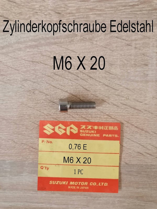 Zylinderkopfschraube Edelstahl M6 X 20neu.