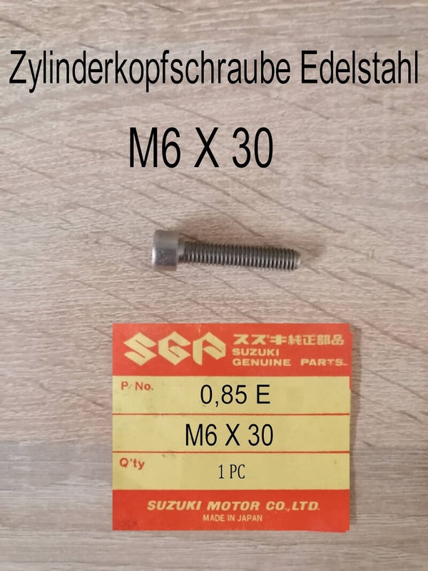 Zylinderkopfschraube Edelstahl M6 X 30 neu