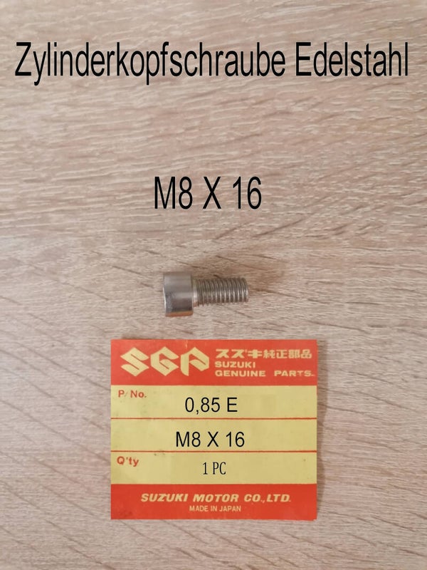 Zylinderkopfschraube Edelstahl M8 X 16 neu.