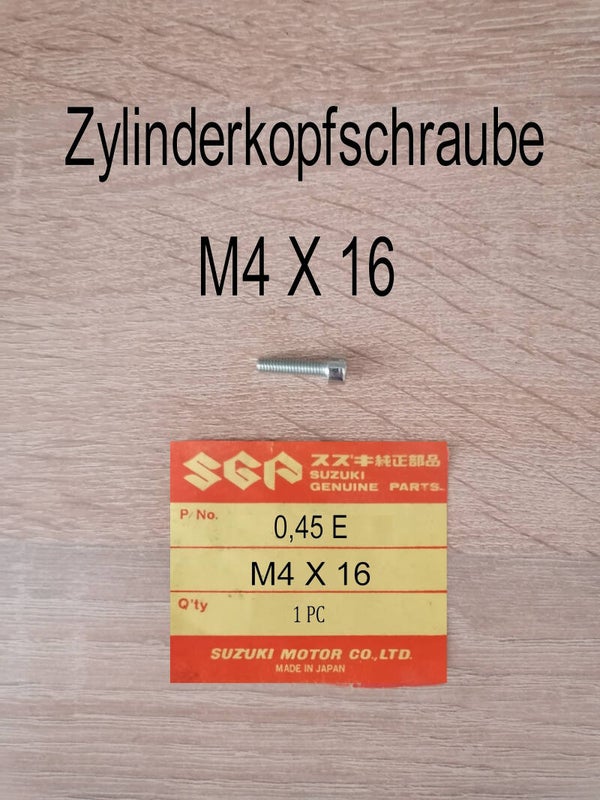 Zylinderkopfschraube M4 X 16 neu.