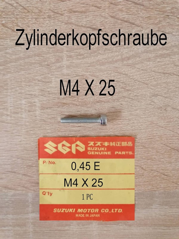 Zylinderkopfschraube M4 X 25 neu.