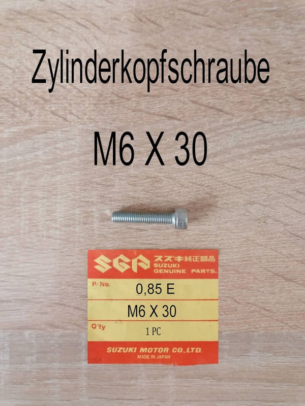 Zylinderkopfschraube M6 X 30 neu.
