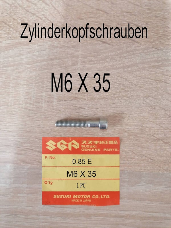 Zylinderkopfschraube M6 X 35 neu.
