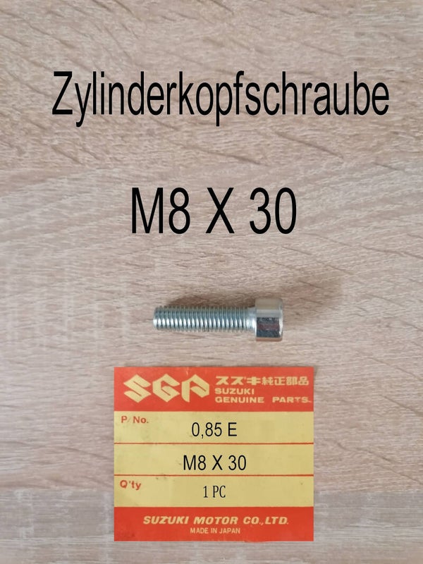 Zylinderkopfschraube M8 X 30 neu.