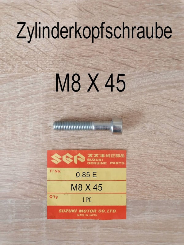 Zylinderkopfschraube M8 X 45 neu.