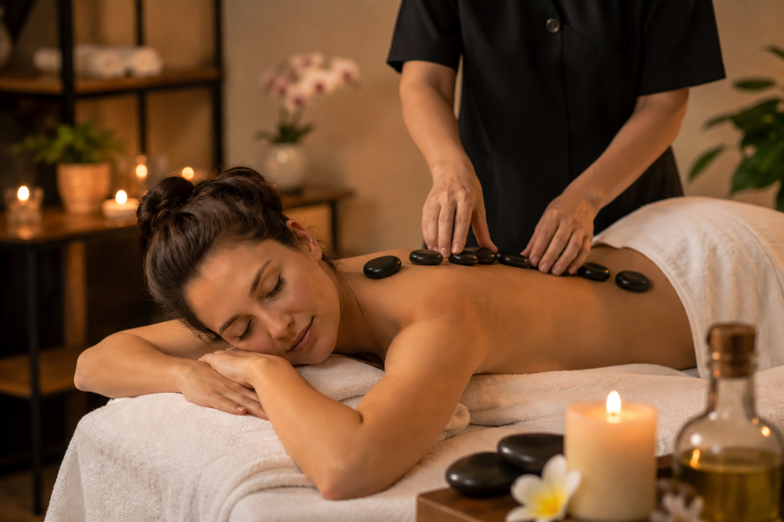 Hot-Stone-Massage 90 Minuten