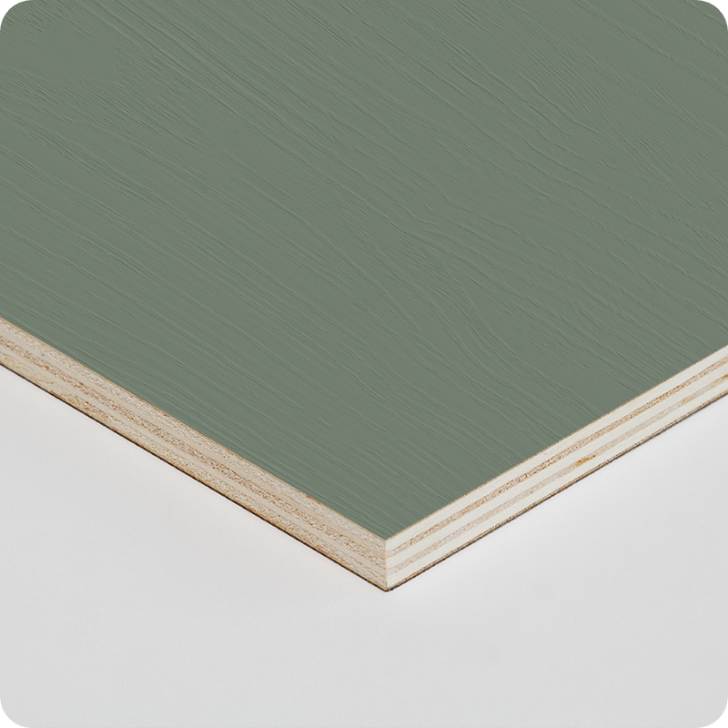 2500x1220x15 LW Ply Reed Green Woodgrain PVC 2/S