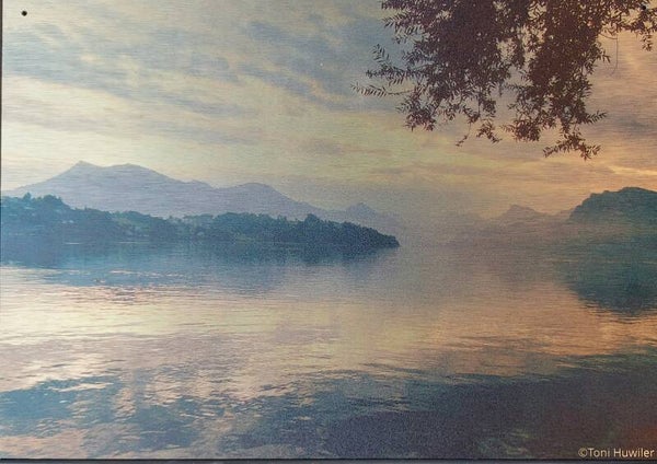 Seelandschaft auf Alu - Platte