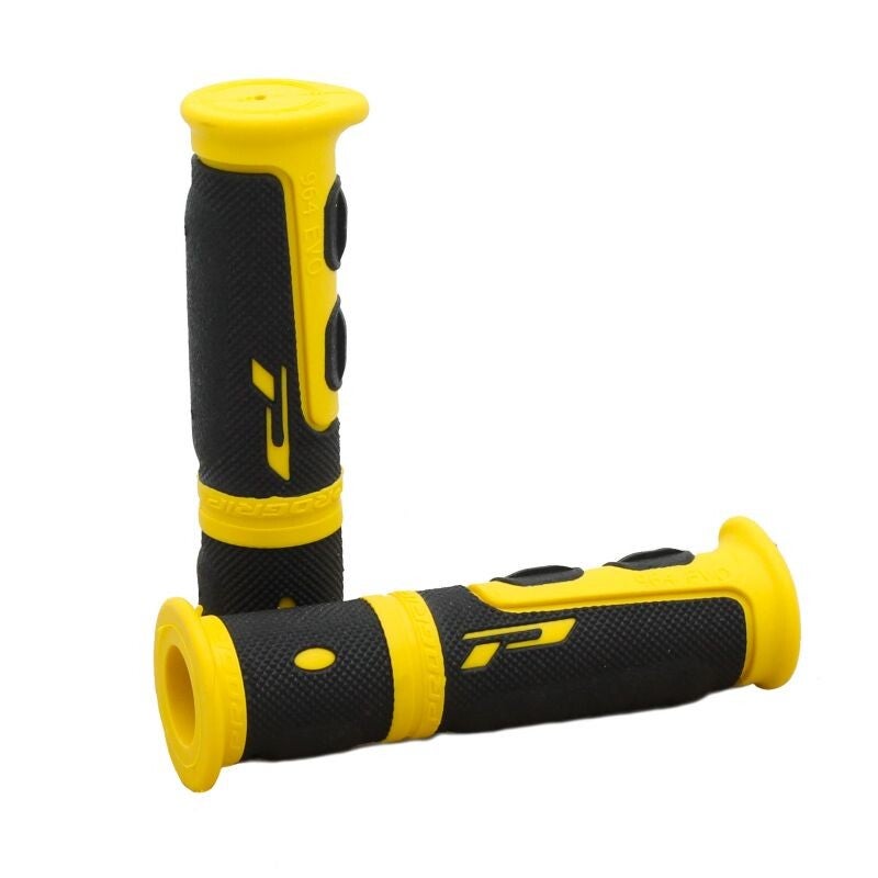 Puños para gatillo JetSki ATV MTB PROGRIP 964-202 negro amarillo doble densidad