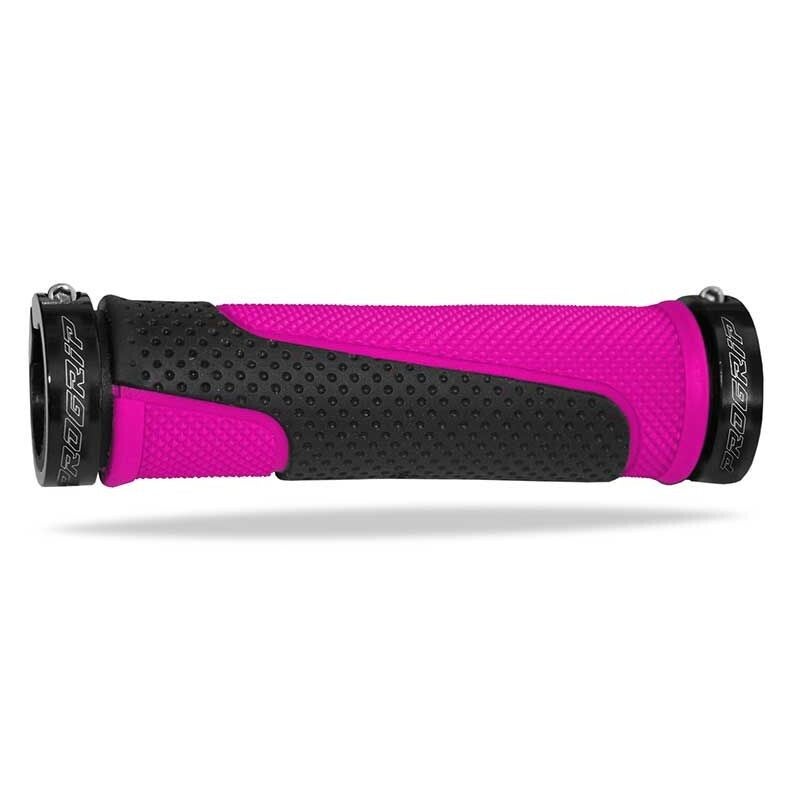 Puños para gatillo JetSki ATV MTB PROGRIP Lock On Negro Rosa