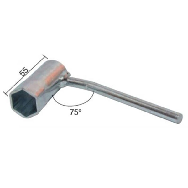 Llave de bujía para ciclomotores 2T con cilindro inclinado hexágono 21mm BUZZETTI