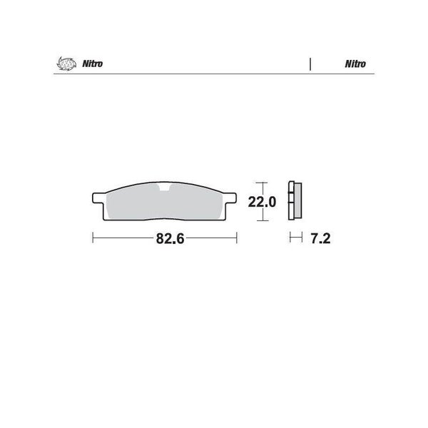 Pastillas de freno delantero MOTOMASTER NITRO SERIES Yamaha YZ 65 80 85