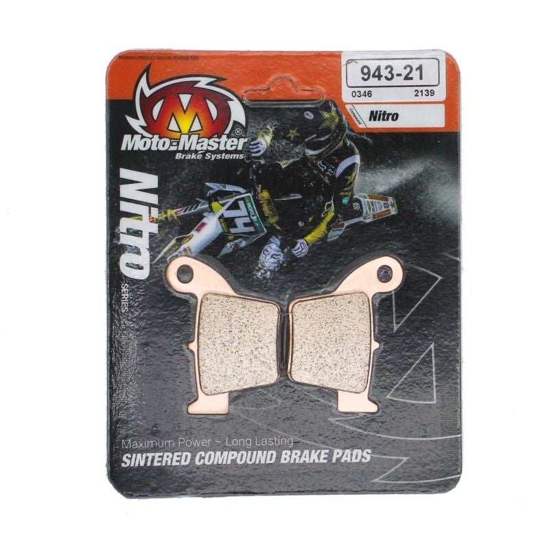 PASTILLAS FRENO TRAS/DEL NITRO MOTOMASTER HONDA TM FANTIC 943-21