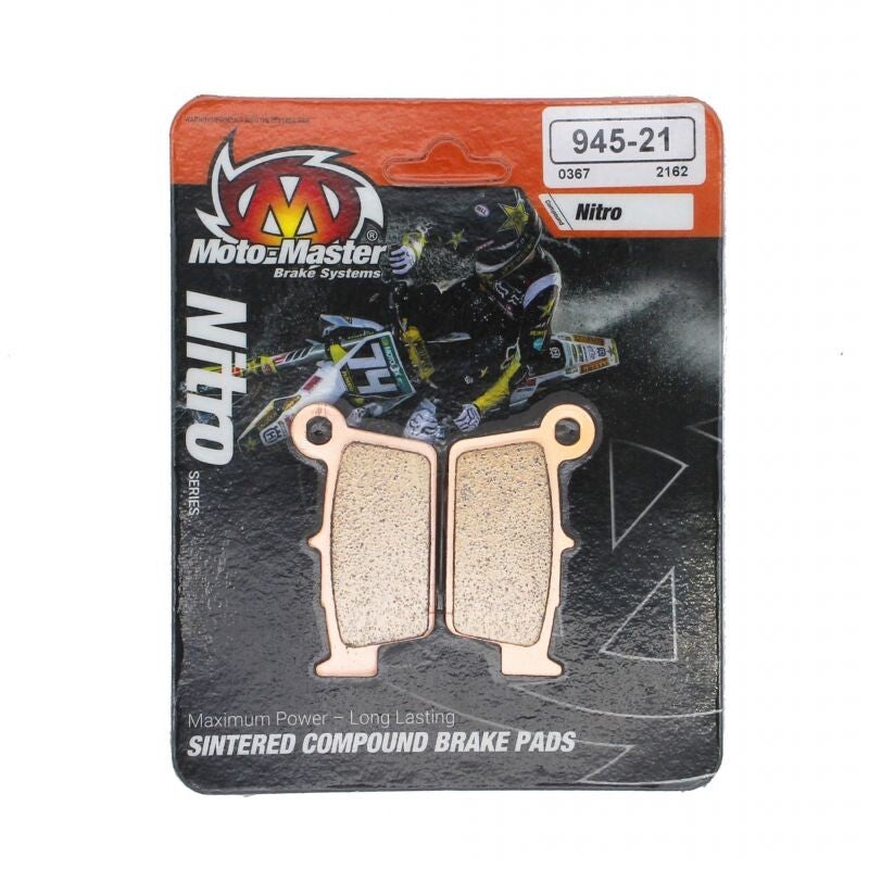PASTILLAS FRENO TRASERO MOTOMASTER NITRO 945-21 APRILIA YAMAHA KAWASAKI SUZUKI GASGAS BETA TM FANTIC