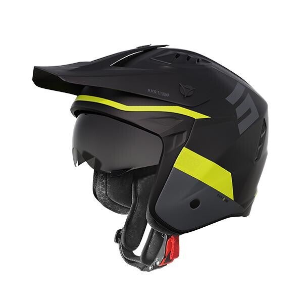 CASCO SHOT TRICKS BLACK NEON YELLOW MATT