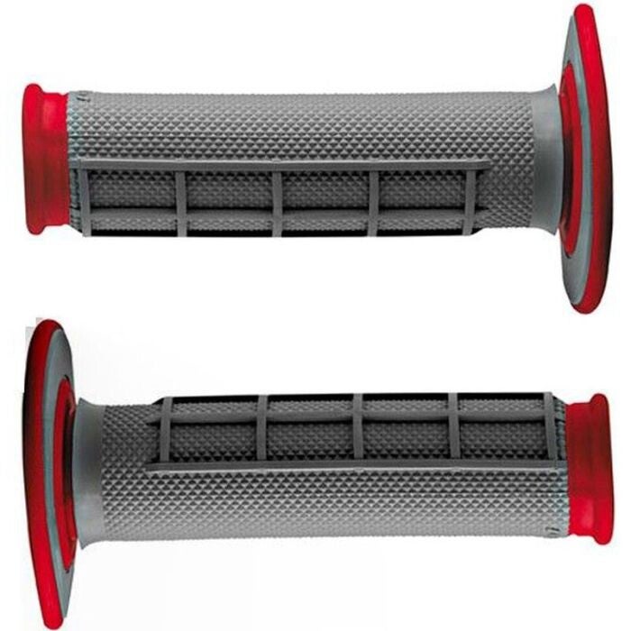 Puños Renthal Dual Half Waffle Medium Rojo