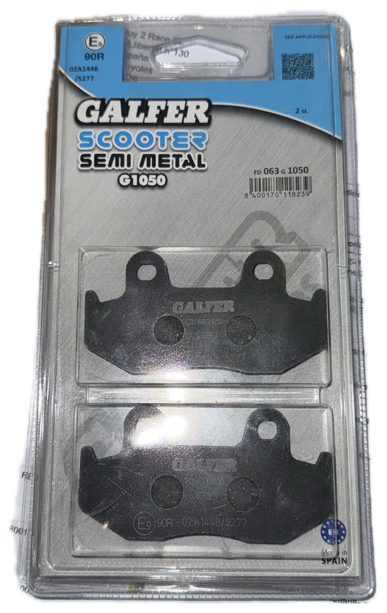 PASTILLAS GALFER SCOOTER SEMI METAL G1050
