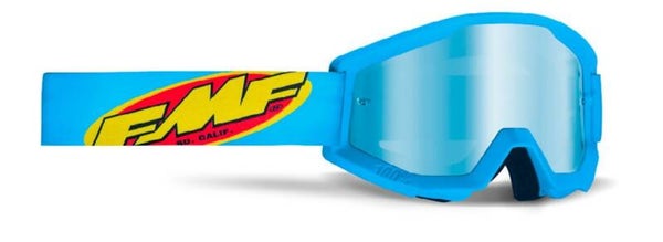 FMF POWERCORE GOGGLE CORE CYAN - MIRROR BLUE