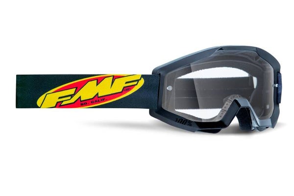 FMF POWERCORE YOUTH JUNIOR GOGGLE CORE BLACK - CLEAR LENS