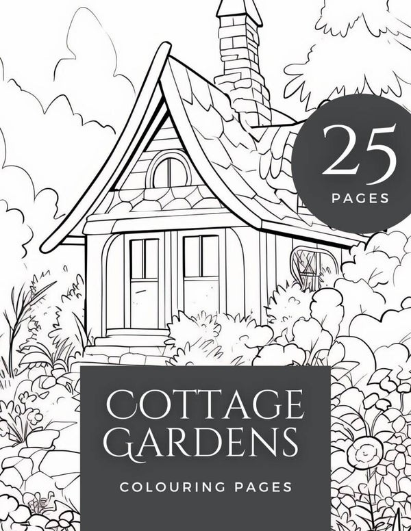 Cottage Gardens Colouring Pages