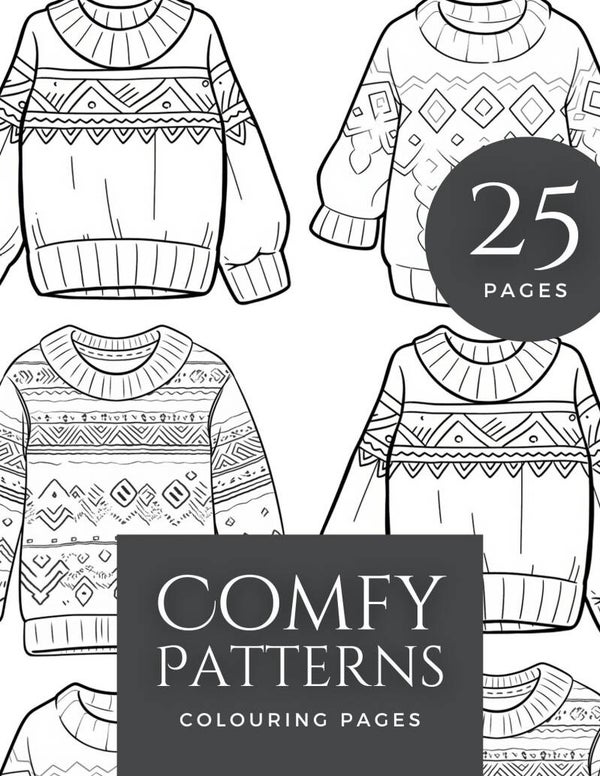Comfy Patterns Colouring Pages