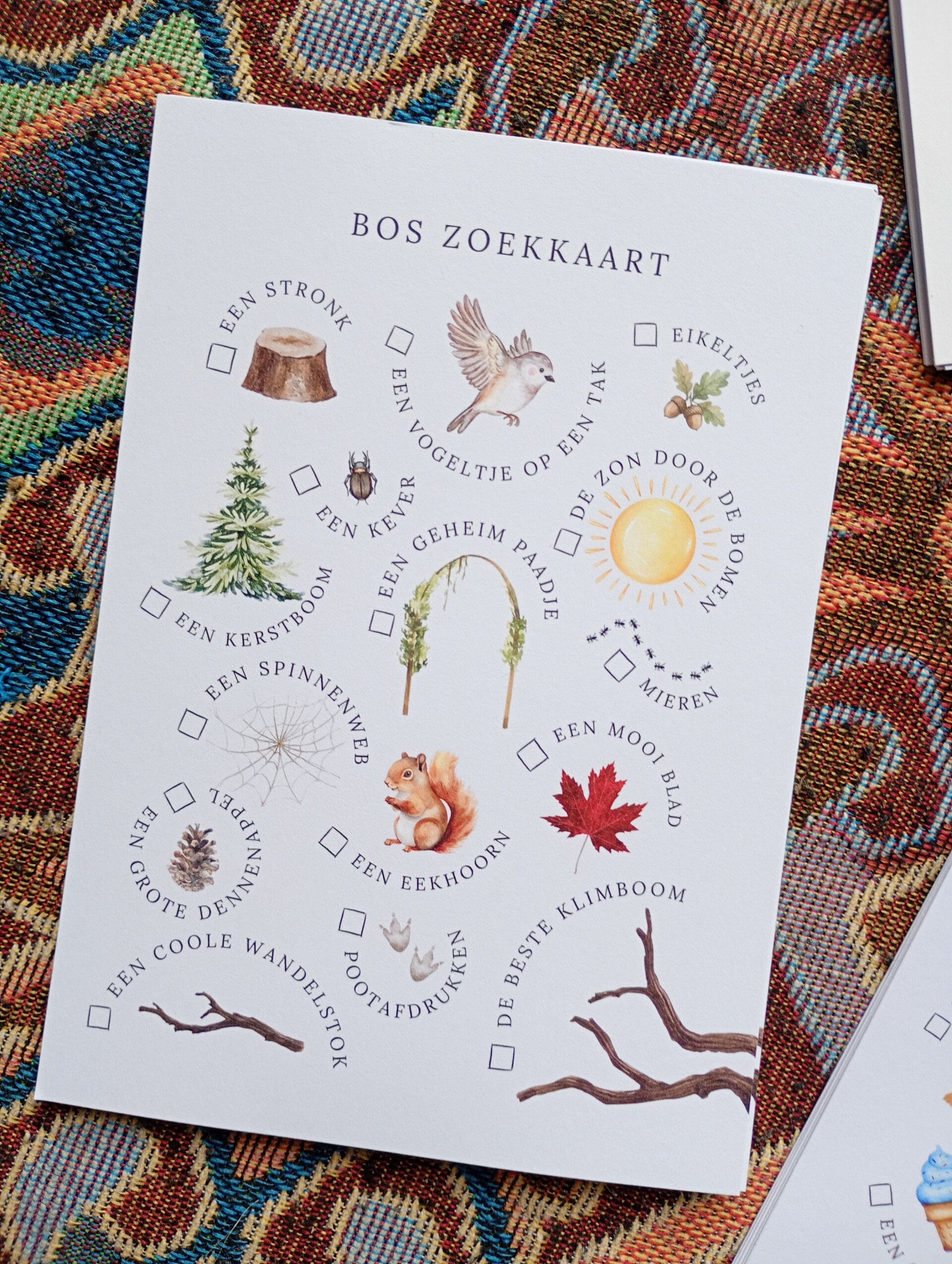 Zoekkaart - Bos