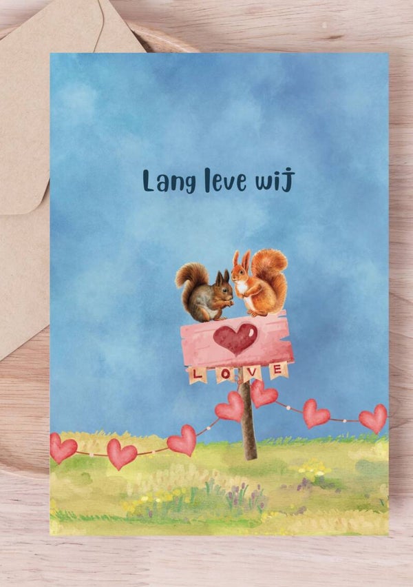 Kaart A6 - Lang leve wij