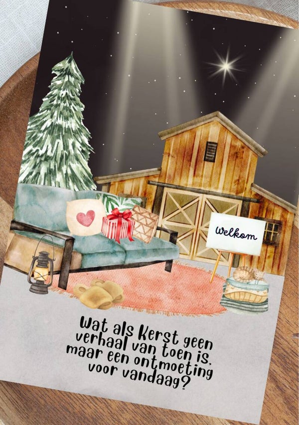 Kerstkaart A6 - Ontmoeting voor vandaag
