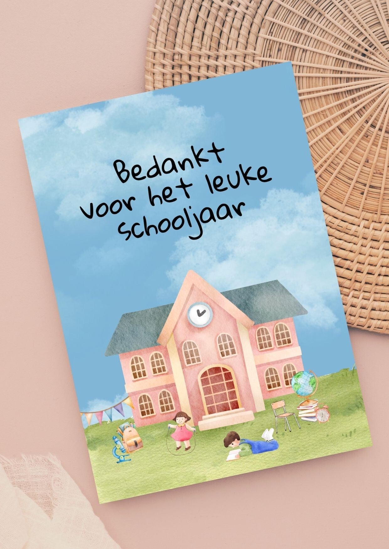 Kaart A6 - Bedankt voor het leuke schooljaar!