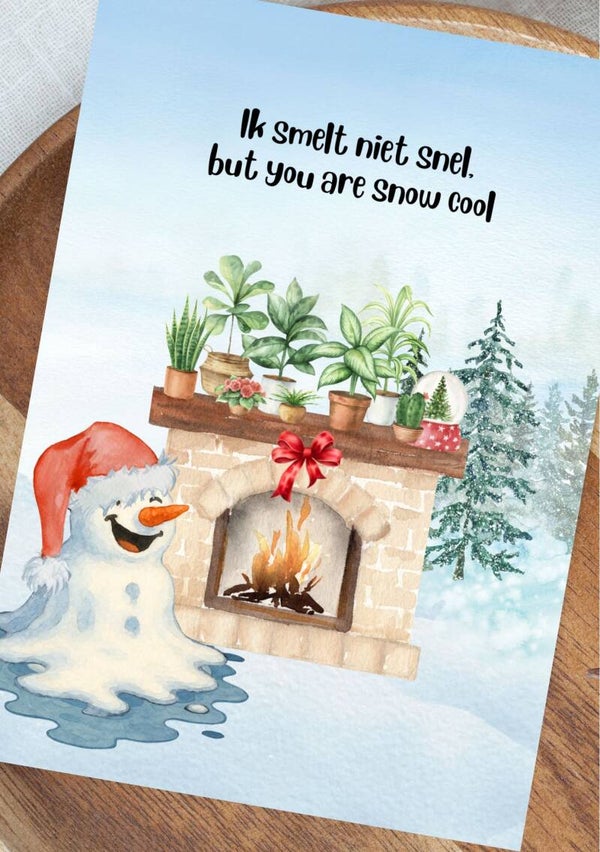 Kerstkaart A6 - You are snow cool