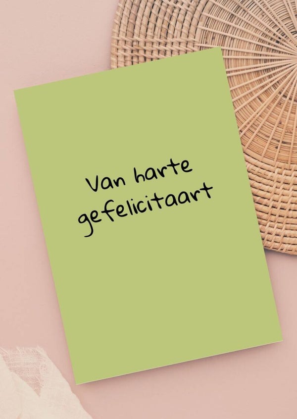Kaart A6 - Gefelicitaart