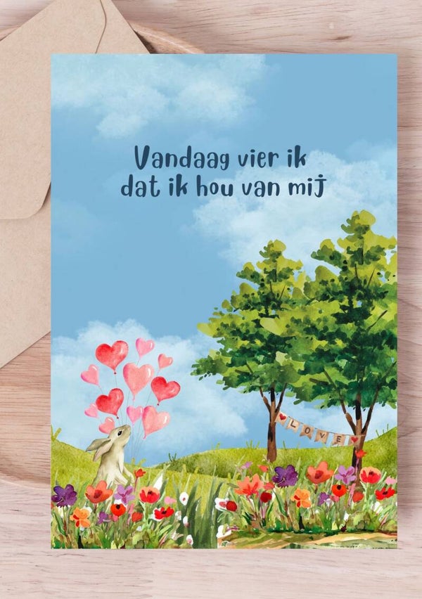 Kaart A6 - Hou van mij