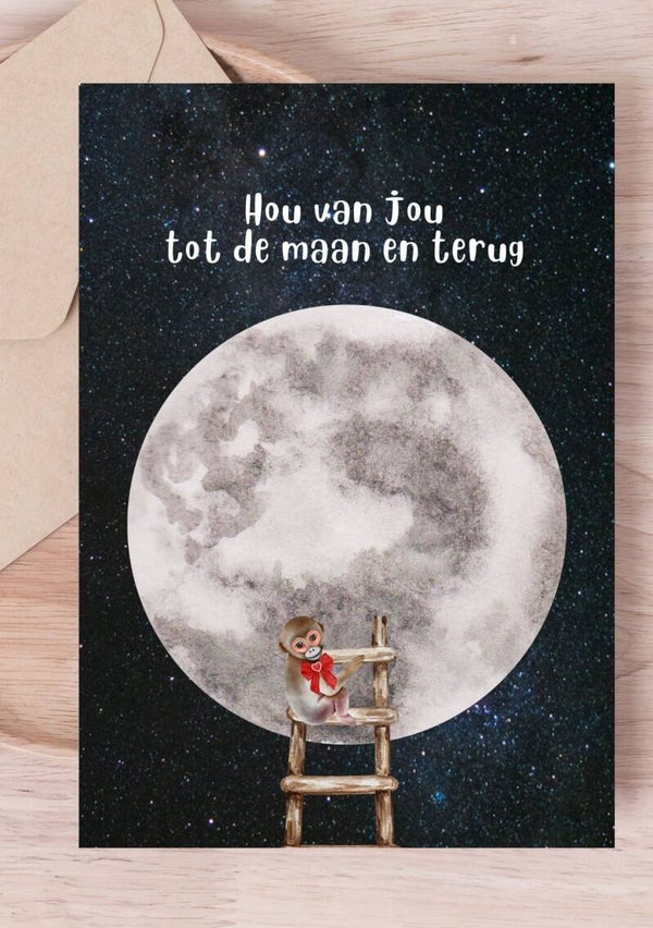 Kaart A6 - Tot de maan
