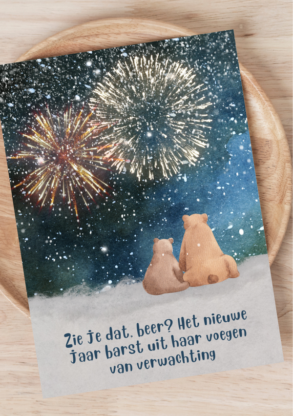 Nieuwjaarskaart A6 - Verwachting