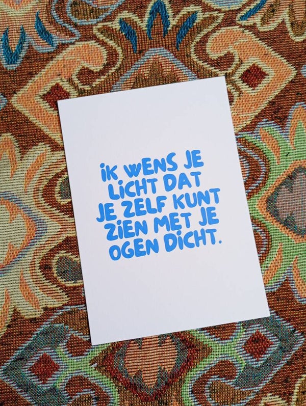 Kaart - Ik wens je licht A6