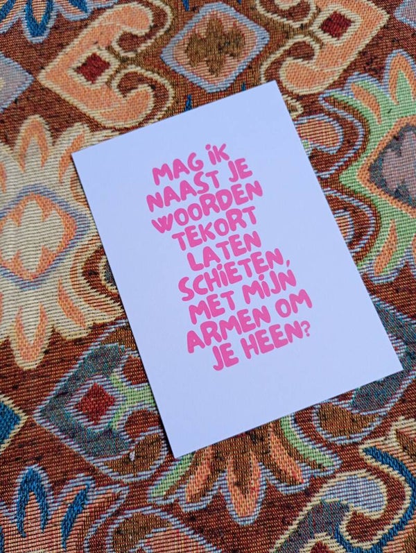 Kaart - Met mijn armen om je heen A6