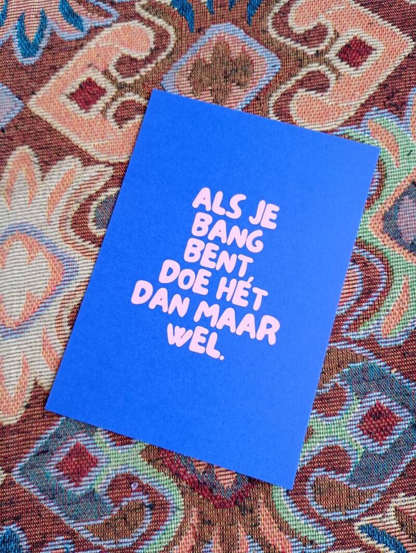 Kaart - Doe het dan maar wel A6