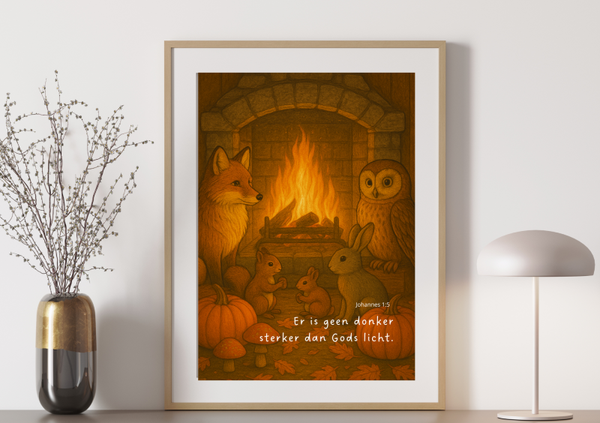 Herfst/Winterposter - Geen donker sterker