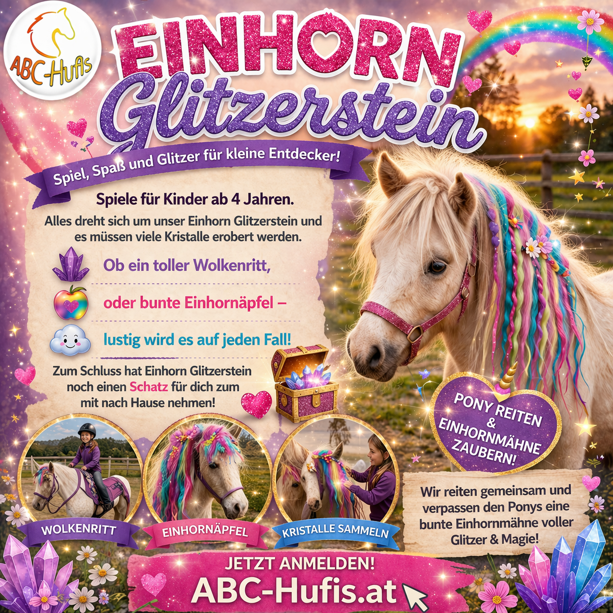 Einhorn Glitzerstein 15.5.2026