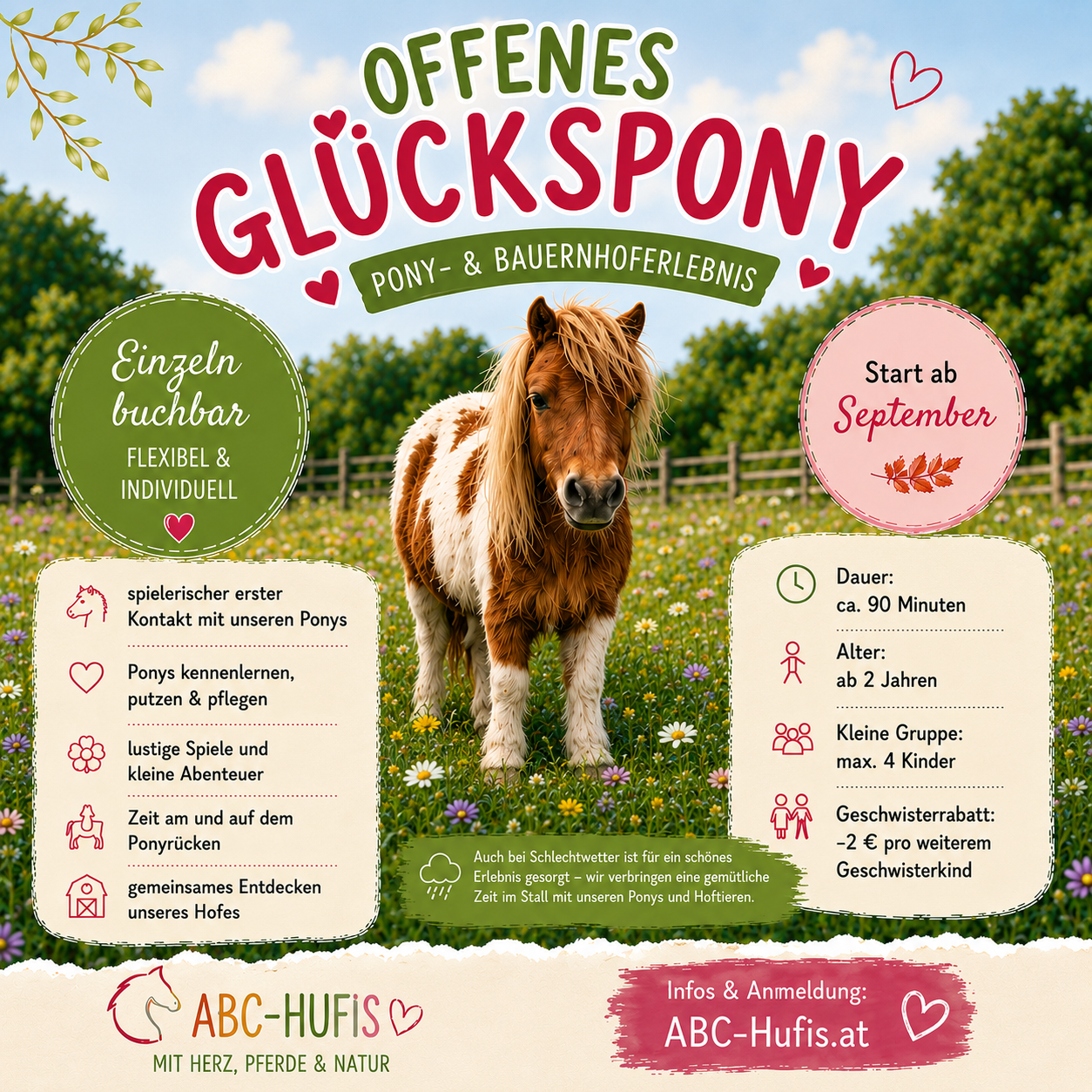 Offene Glückspony Einheit