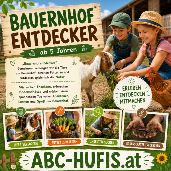 Bauernhofentdecker ab 5 Jahren 3.8.2026