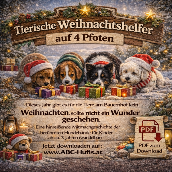 Tierische Weihnachtshelfer auf 4 Pfoten