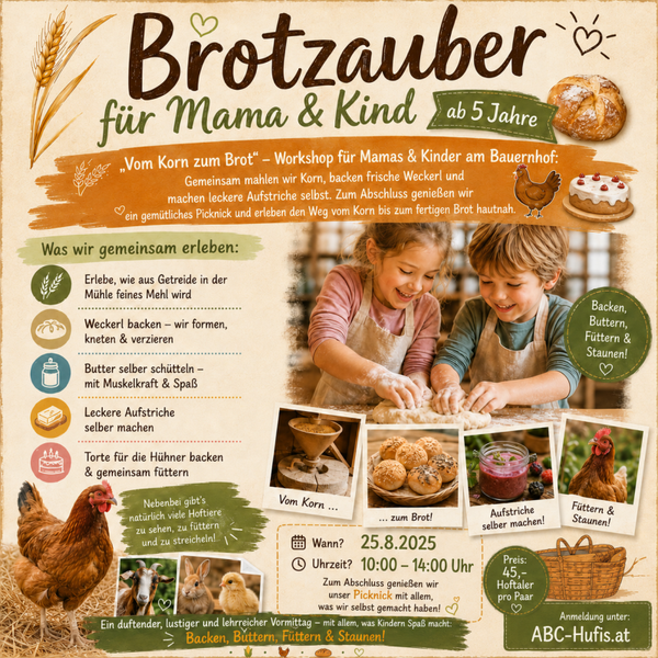 Brotzauber für Mama und Kind ab 5 Jahre  25.8.2026