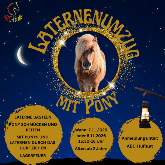 Laternenpony 7.11.2026 oder 8.11.2026