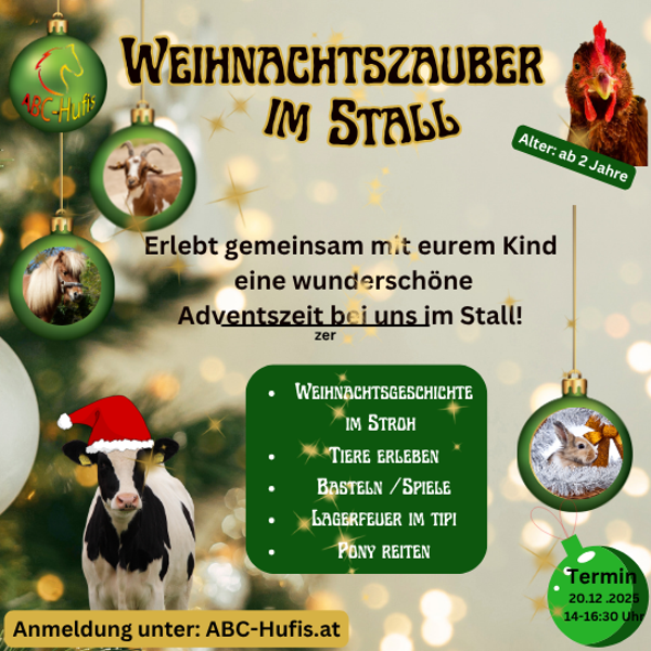Weihnachtszauber im Stall 20.12.2025